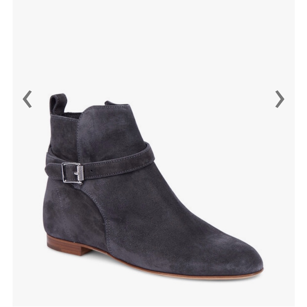 Rag and Bone New York Nolan Suede Ankle Boots, Size 6 US Color Asphalt Grey